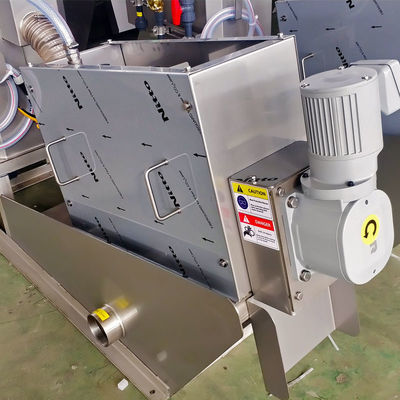 0.8t / H برغي نوع مرشح الصحافة آلة نزح الحمأة لمياه الصرف الصحي