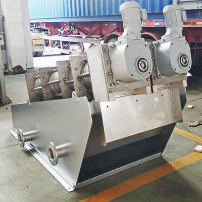 0.8ton / H معالجة مياه الصرف الصحي متعدد الأقراص الروتاري برس نزع الماء
